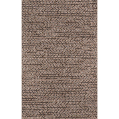 Contemporary Runner Area Rug, Tan, 2'7" X 7'6" Runner