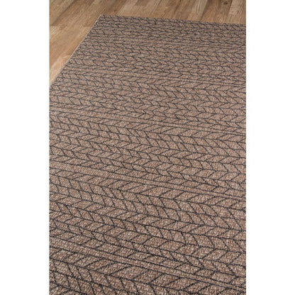 Contemporary Runner Area Rug, Tan, 2'7" X 7'6" Runner