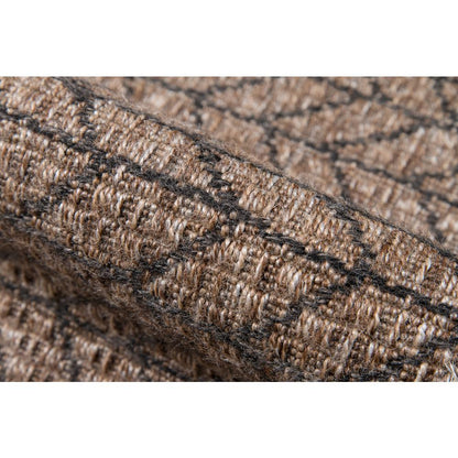 Contemporary Runner Area Rug, Tan, 2'7" X 7'6" Runner