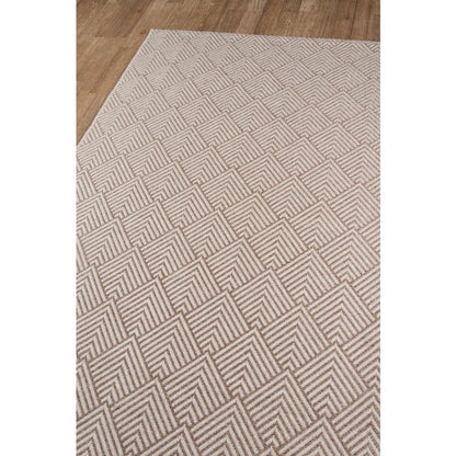 Contemporary Runner Area Rug, Beige, 2'7" X 7'6" Runner