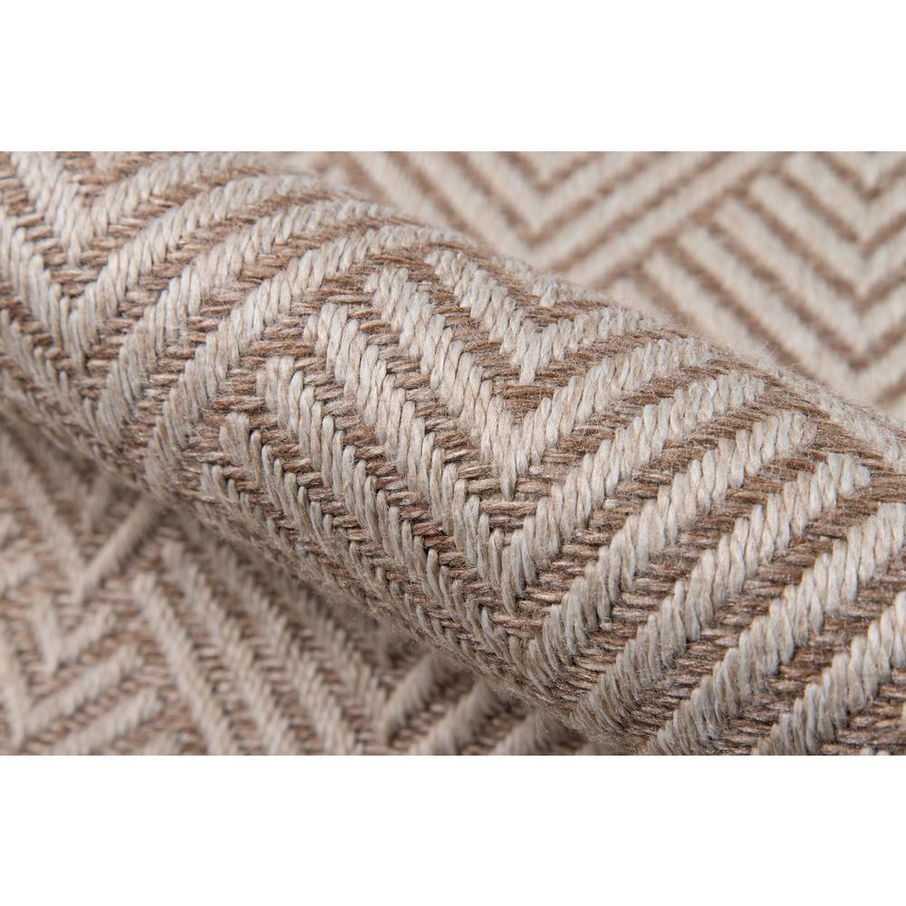 Contemporary Runner Area Rug, Beige, 2'7" X 7'6" Runner