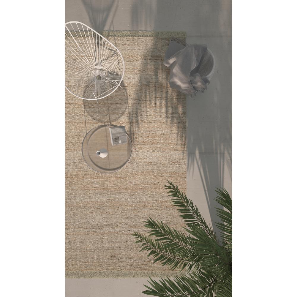 Contemporary Runner Area Rug, Natural, 2'3" X 8' Runner