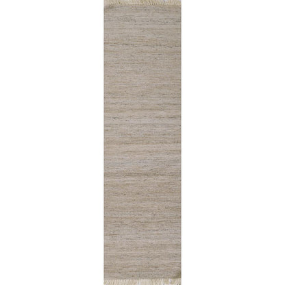 Contemporary Runner Area Rug, Natural, 2'3" X 8' Runner