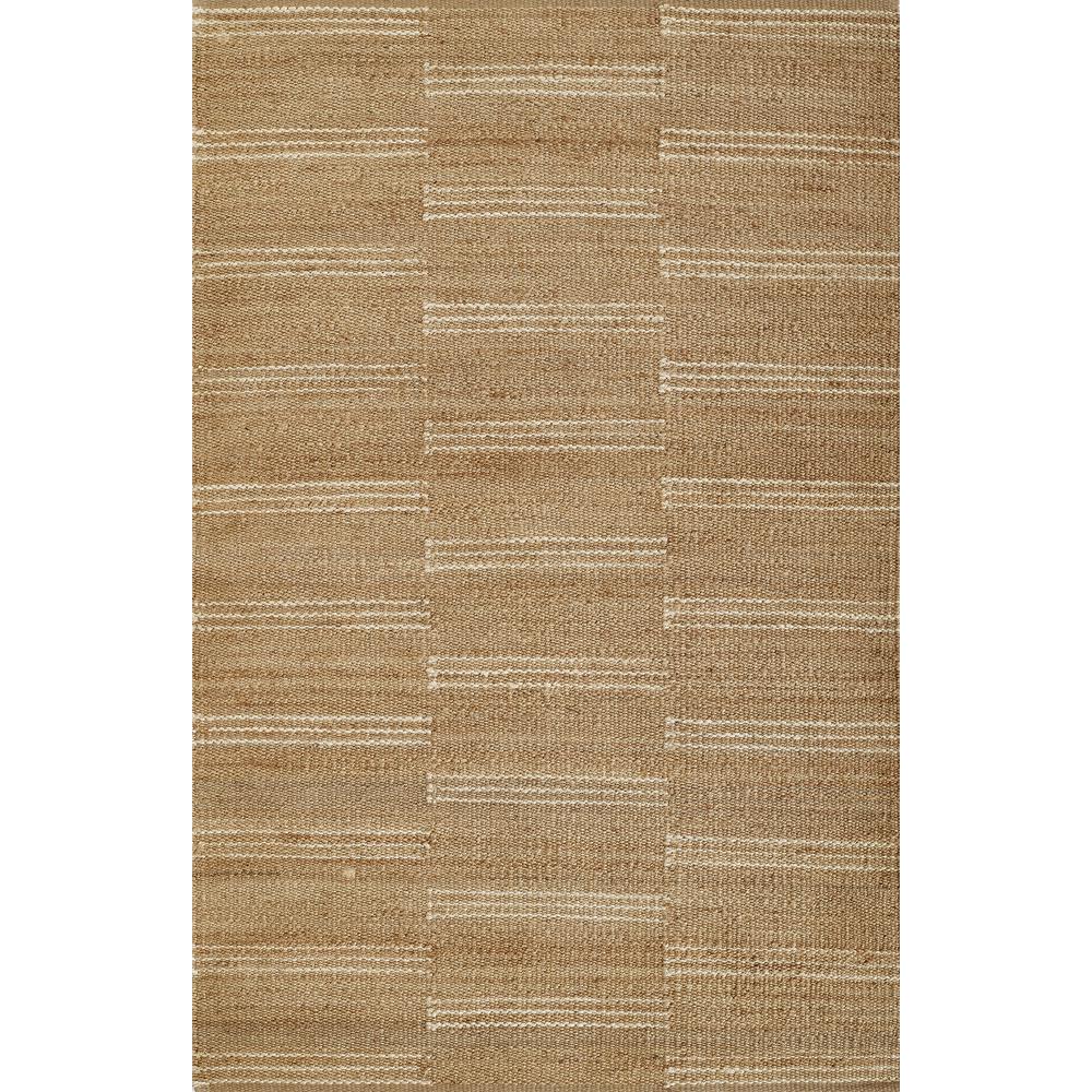 Contemporary Rectangle Area Rug, Natural, 5' X 8'