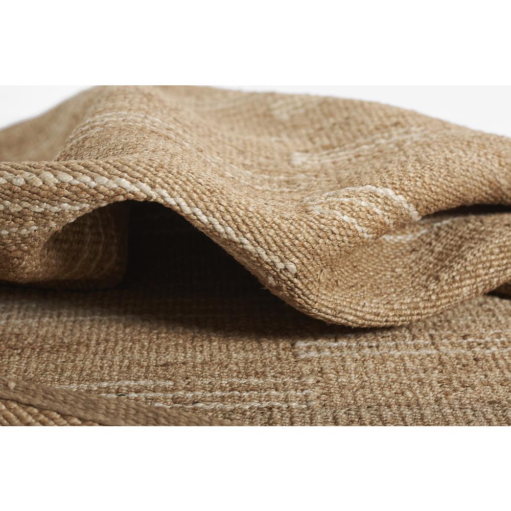 Contemporary Rectangle Area Rug, Natural, 5' X 8'