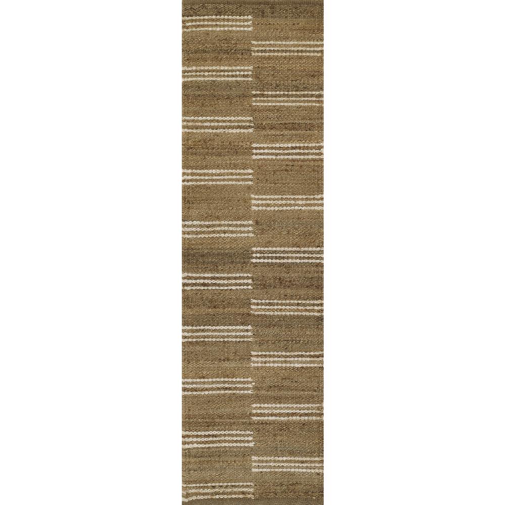 Contemporary Rectangle Area Rug, Natural, 5' X 8'