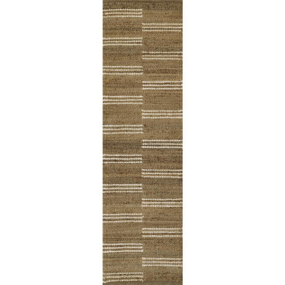 Contemporary Rectangle Area Rug, Natural, 5' X 8'