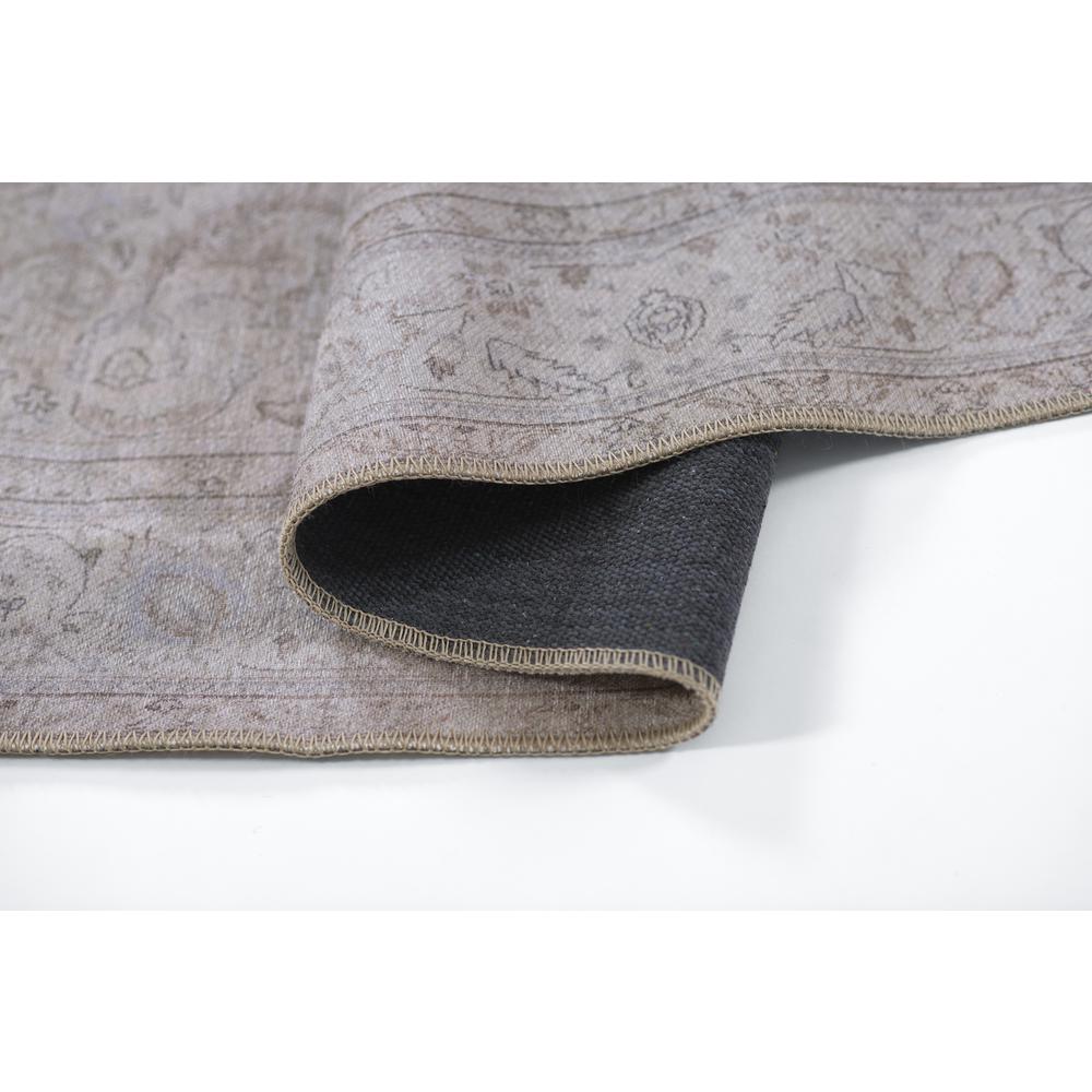 Traditional Rectangle Area Rug, Grey, 3' X 5'
