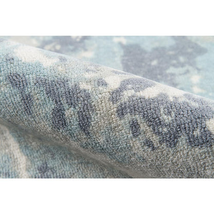 Casual Rectangle Area Rug, Blue, 5' X 7'6"