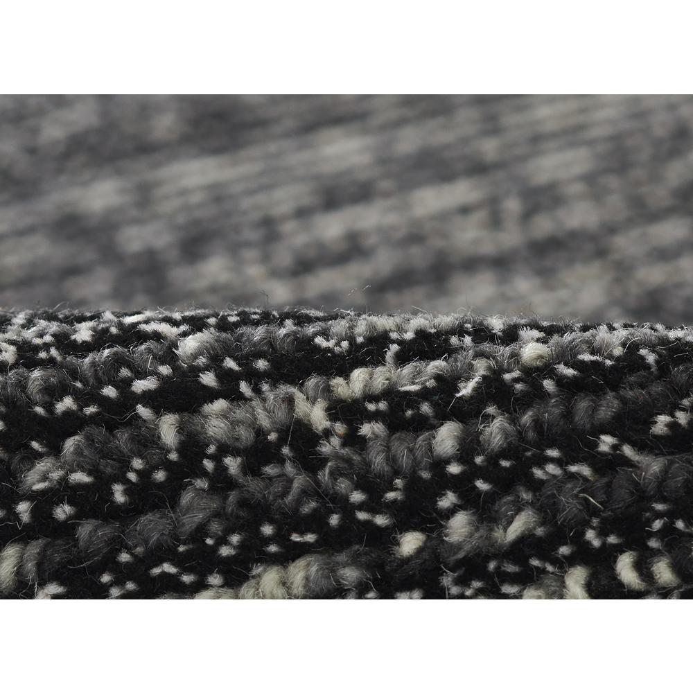 Contemporary Rectangle Area Rug, Charcoal, 5' X 8'
