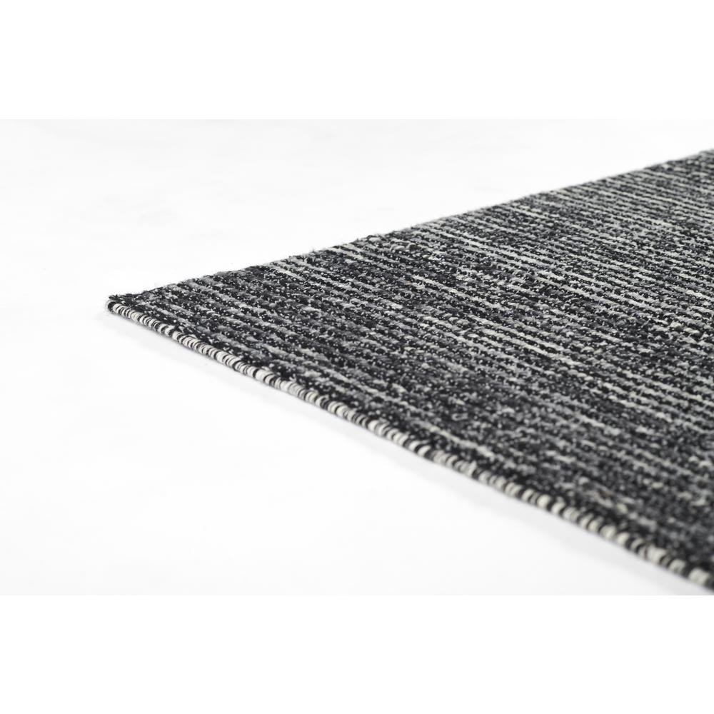 Contemporary Rectangle Area Rug, Charcoal, 5' X 8'