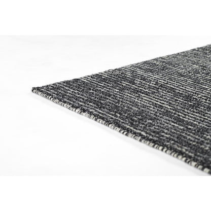 Contemporary Rectangle Area Rug, Charcoal, 5' X 8'