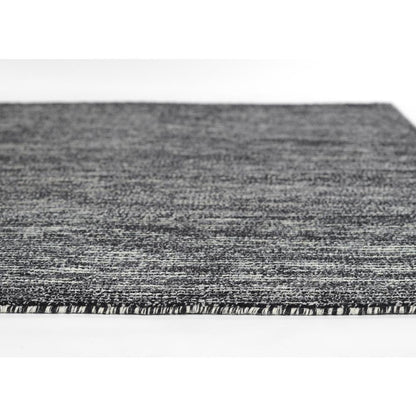 Contemporary Rectangle Area Rug, Charcoal, 5' X 8'