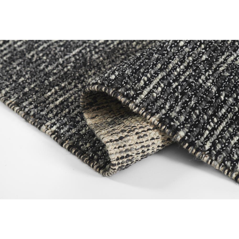 Contemporary Rectangle Area Rug, Charcoal, 5' X 8'