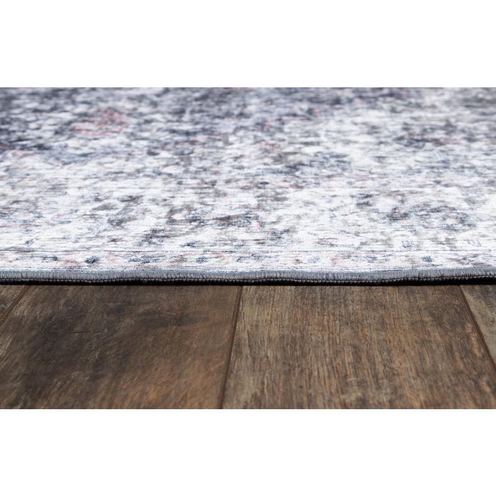 Traditional Rectangle Area Rug, Grey, 5' X 8'