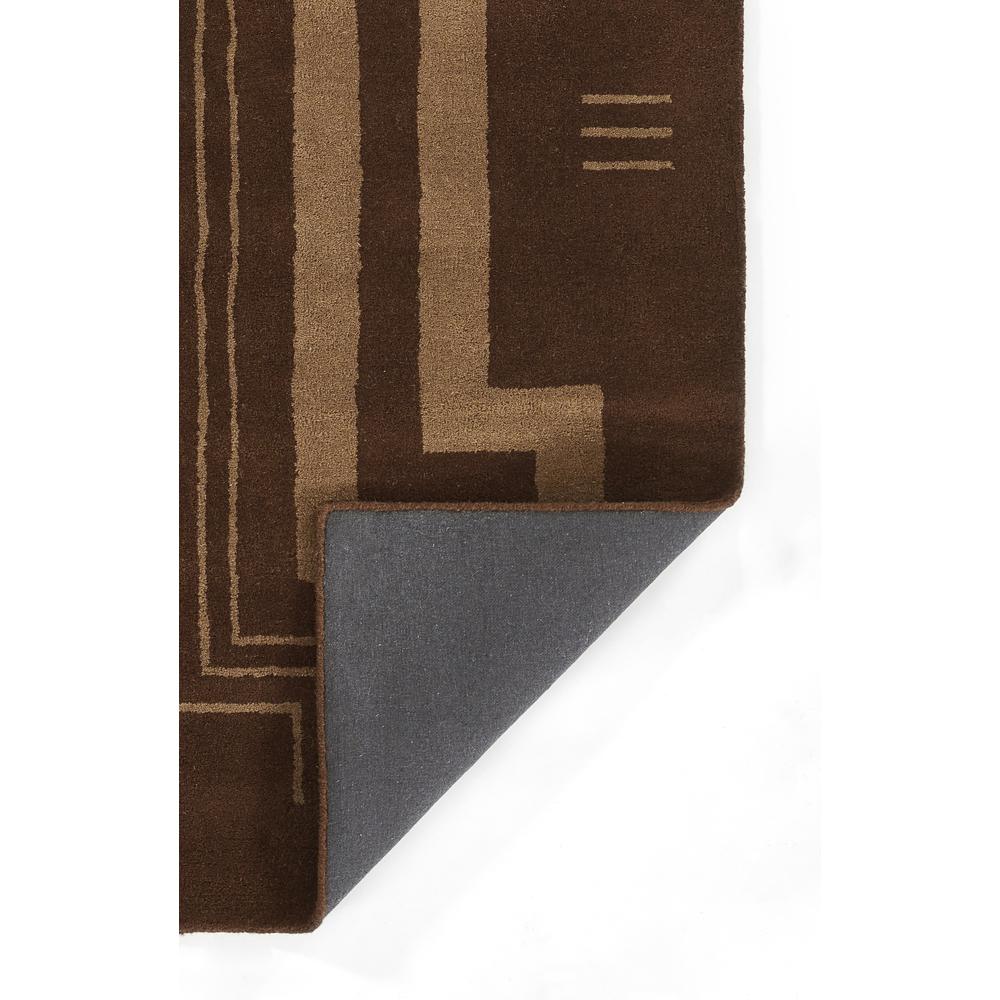 Contemporary Rectangle Area Rug, Brown, 5' X 8'