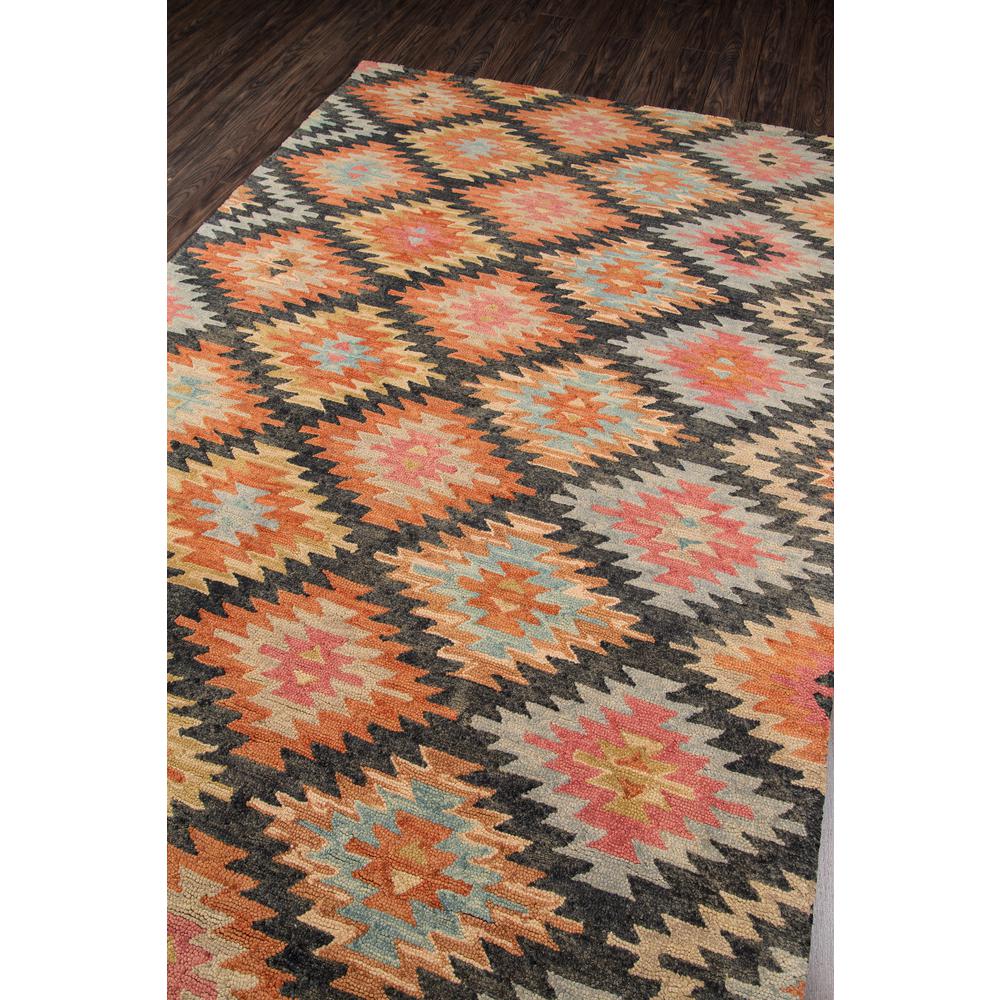 Transitional Rectangle Area Rug, Black, 5' X 8'
