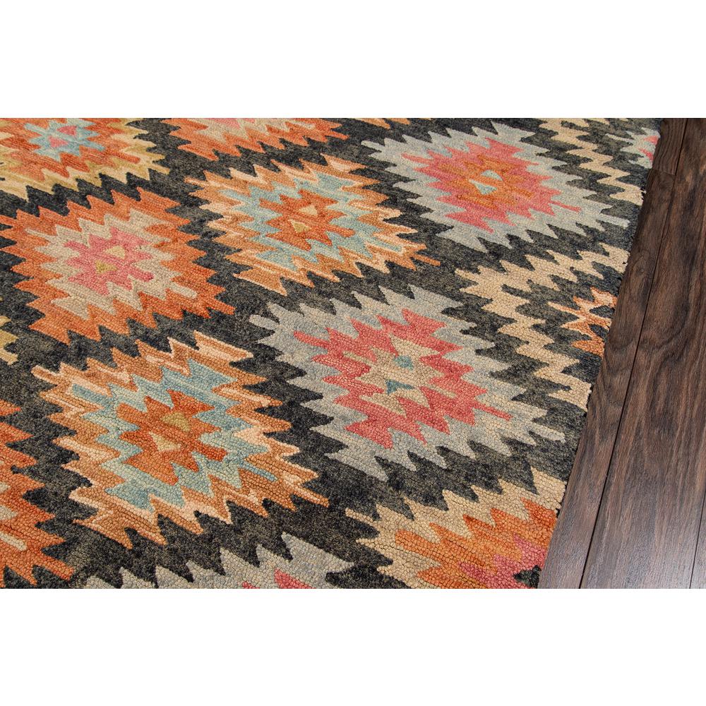 Transitional Rectangle Area Rug, Black, 5' X 8'