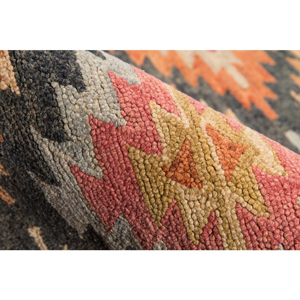 Transitional Rectangle Area Rug, Black, 5' X 8'