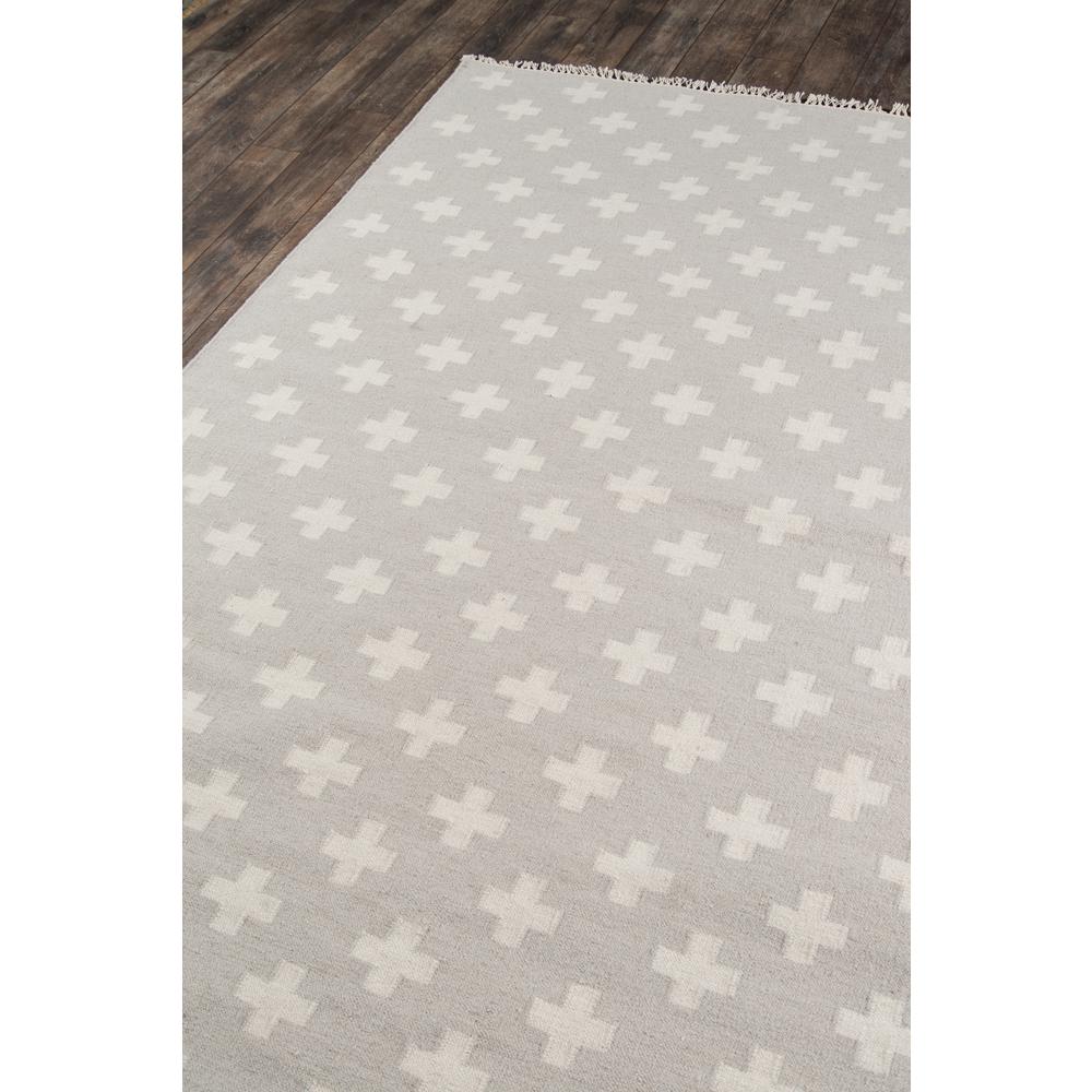 Contemporary Rectangle Area Rug, Grey, 5' X 7'6"