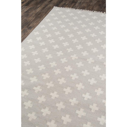 Contemporary Rectangle Area Rug, Grey, 5' X 7'6"