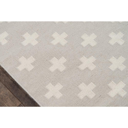 Contemporary Rectangle Area Rug, Grey, 5' X 7'6"