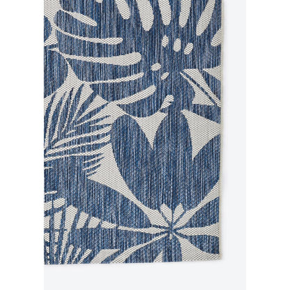 Transitional Runner Area Rug, Blue, 2'7" X 7'6" Runner