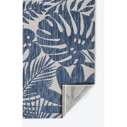 Transitional Runner Area Rug, Blue, 2'7" X 7'6" Runner