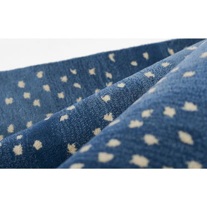 Contemporary Rectangle Area Rug, Denim, 3'6" X 5'6"