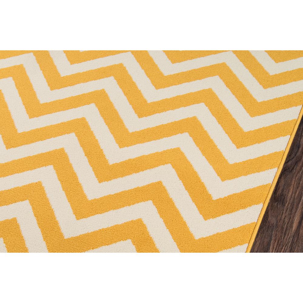 Contemporary Rectangle Area Rug, Yellow, 5'3" X 7'6"