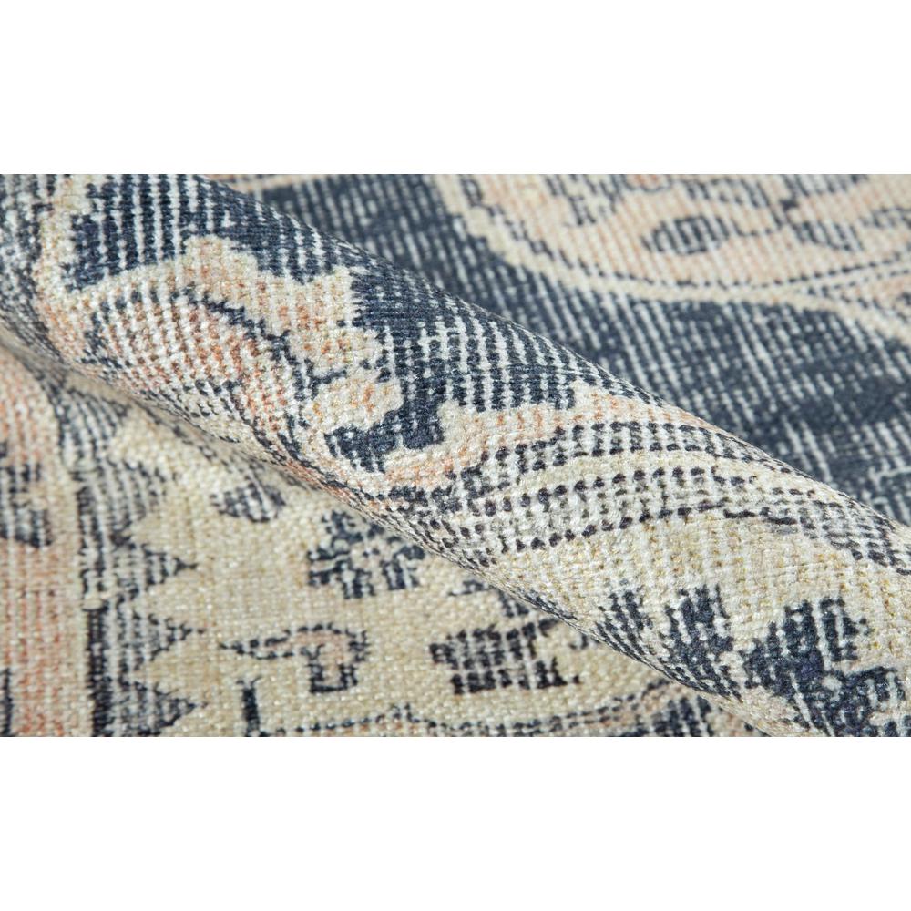 Traditional Rectangle Area Rug, Navy, 7'6" X 9'6"