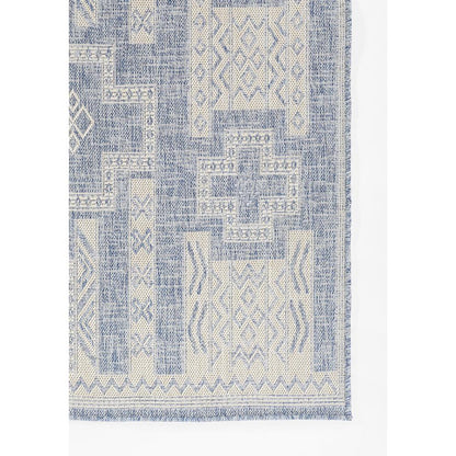 Transitional Rectangle Area Rug, Blue, 5'3" X 7'