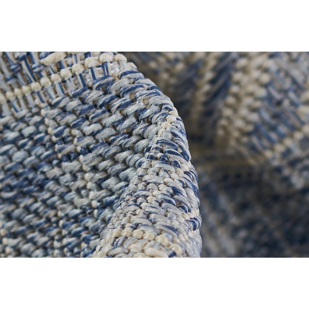 Transitional Rectangle Area Rug, Blue, 5'3" X 7'