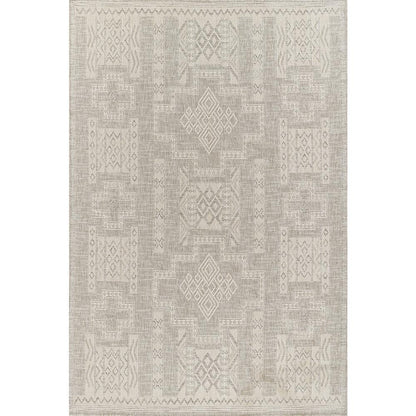 Transitional Rectangle Area Rug, Grey, 5'3" X 7'