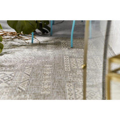 Transitional Rectangle Area Rug, Grey, 5'3" X 7'