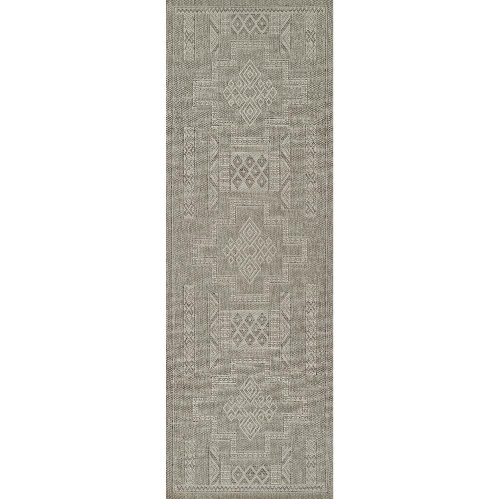 Transitional Rectangle Area Rug, Grey, 5'3" X 7'