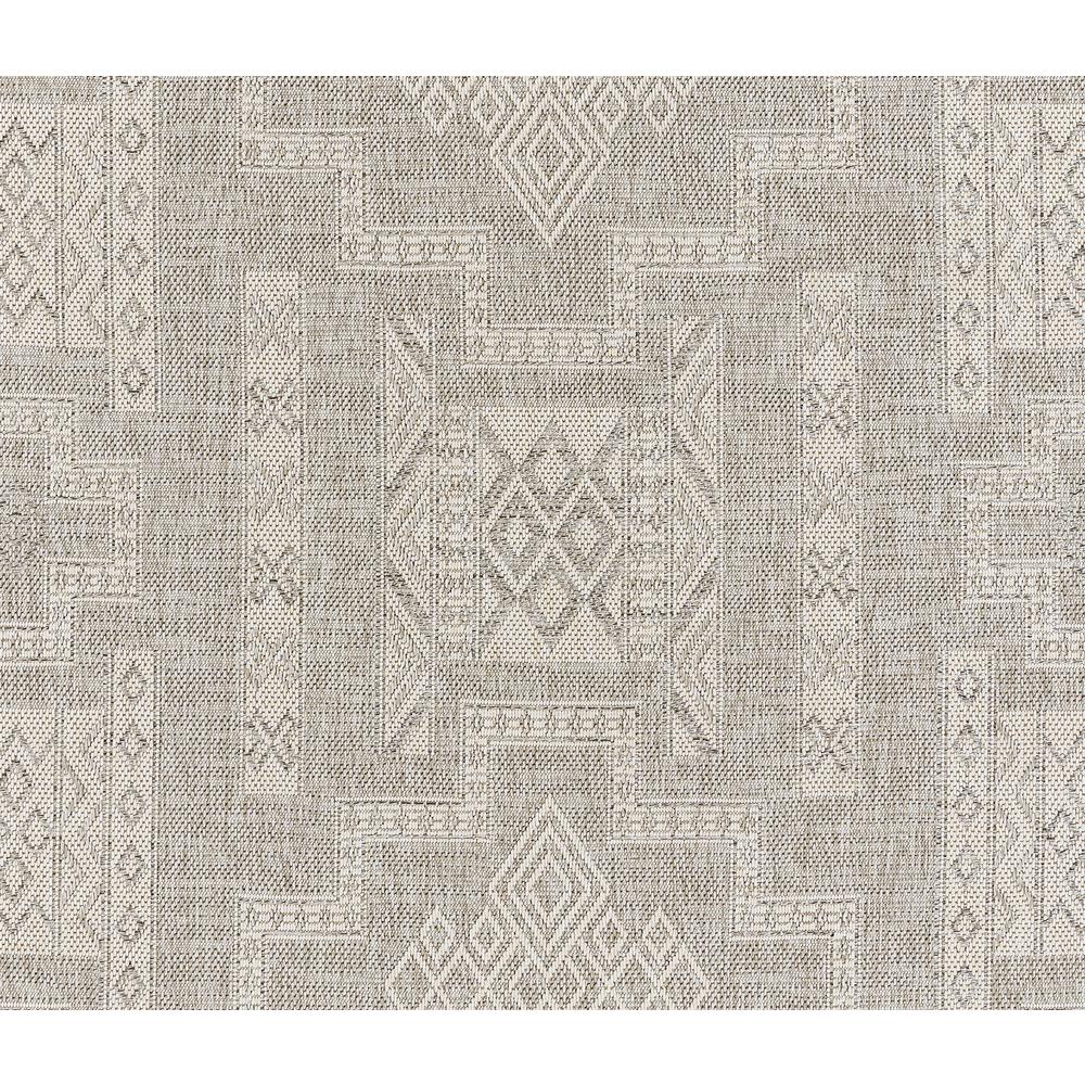 Transitional Rectangle Area Rug, Grey, 5'3" X 7'
