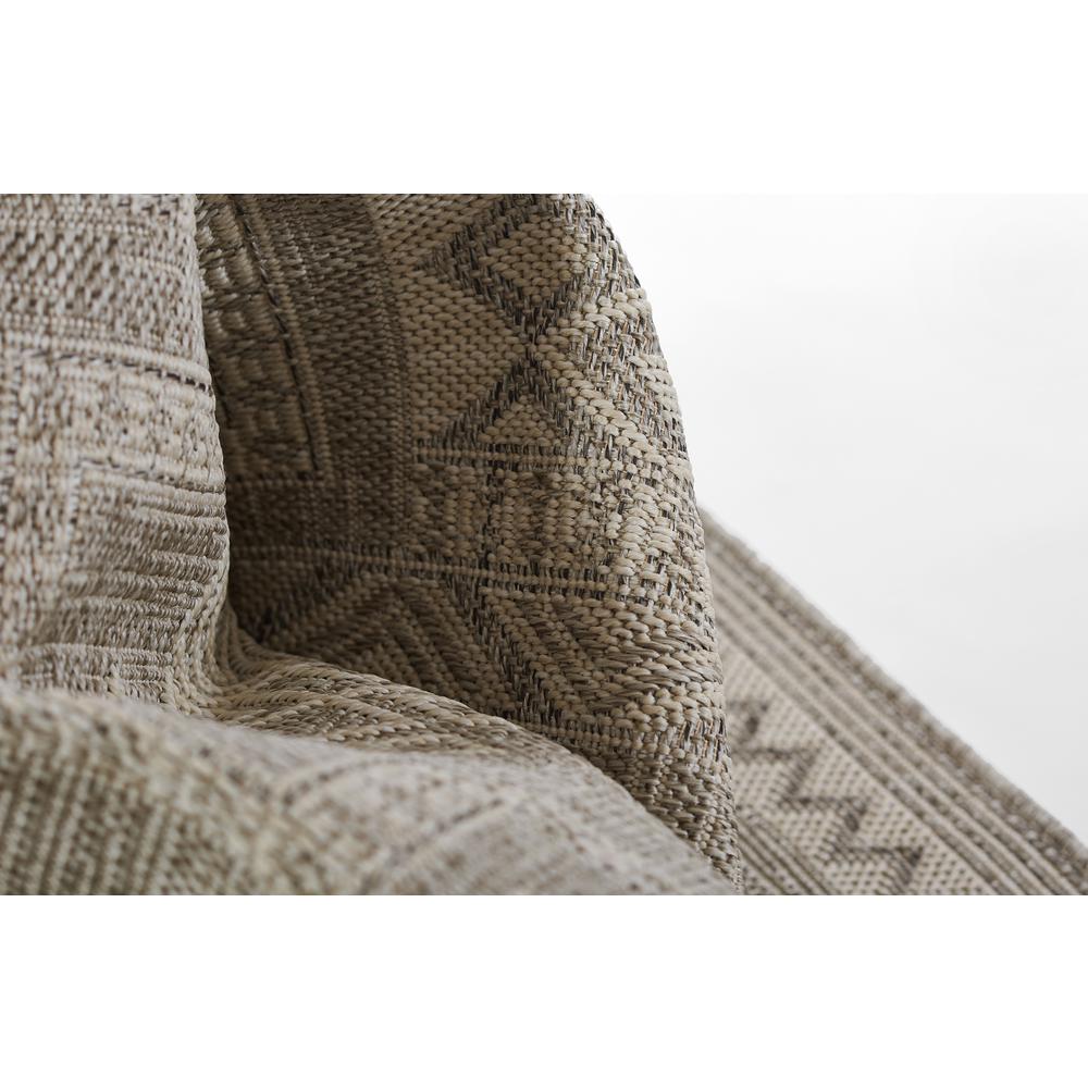 Transitional Rectangle Area Rug, Grey, 5'3" X 7'