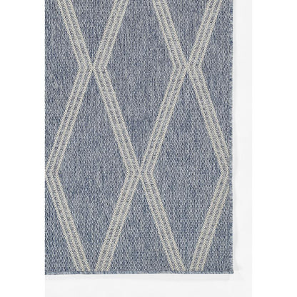 Transitional Rectangle Area Rug, Blue, 5'3" X 7'