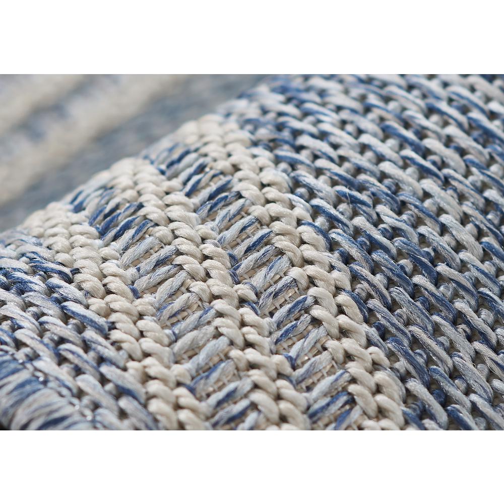 Transitional Rectangle Area Rug, Blue, 5'3" X 7'