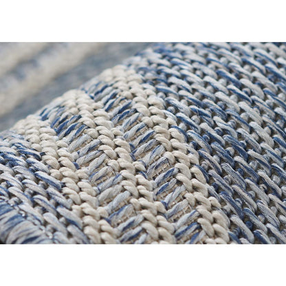 Transitional Rectangle Area Rug, Blue, 5'3" X 7'