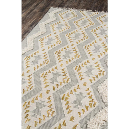 Contemporary Rectangle Area Rug, Grey, 7'6" X 9'6"