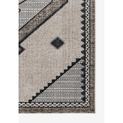 Contemporary Rectangle Area Rug, Ivory, 7'10" X 9'10"