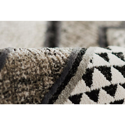 Contemporary Rectangle Area Rug, Ivory, 7'10" X 9'10"