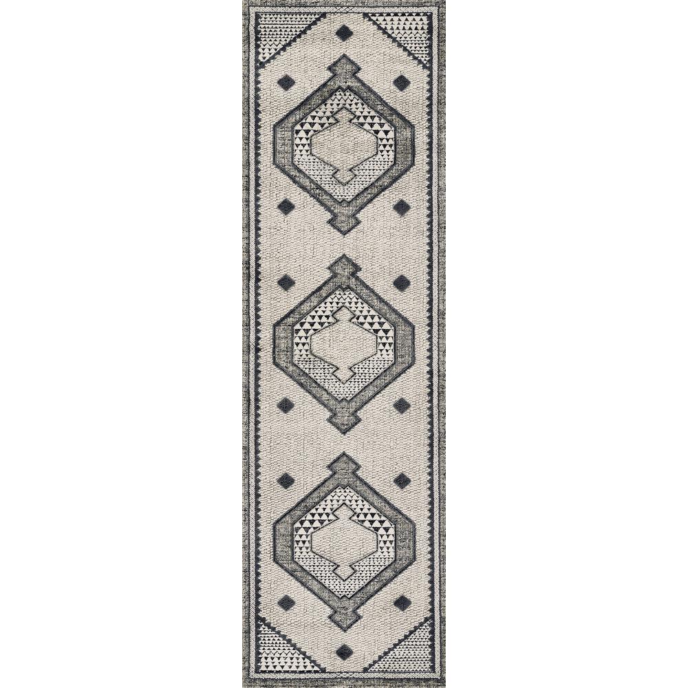 Contemporary Rectangle Area Rug, Ivory, 7'10" X 9'10"
