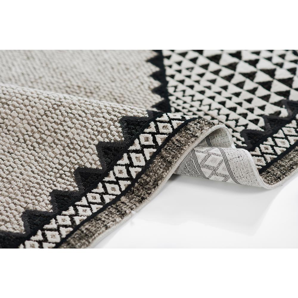 Contemporary Rectangle Area Rug, Ivory, 7'10" X 9'10"