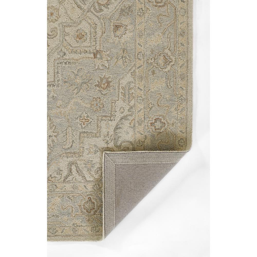 Traditional Rectangle Area Rug, Light Blue, 9' X 12'