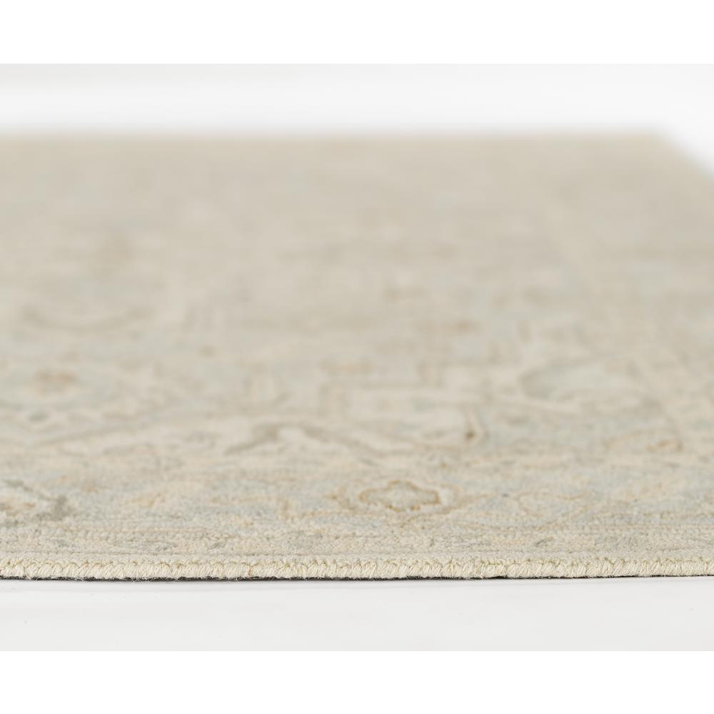 Traditional Rectangle Area Rug, Light Blue, 9' X 12'