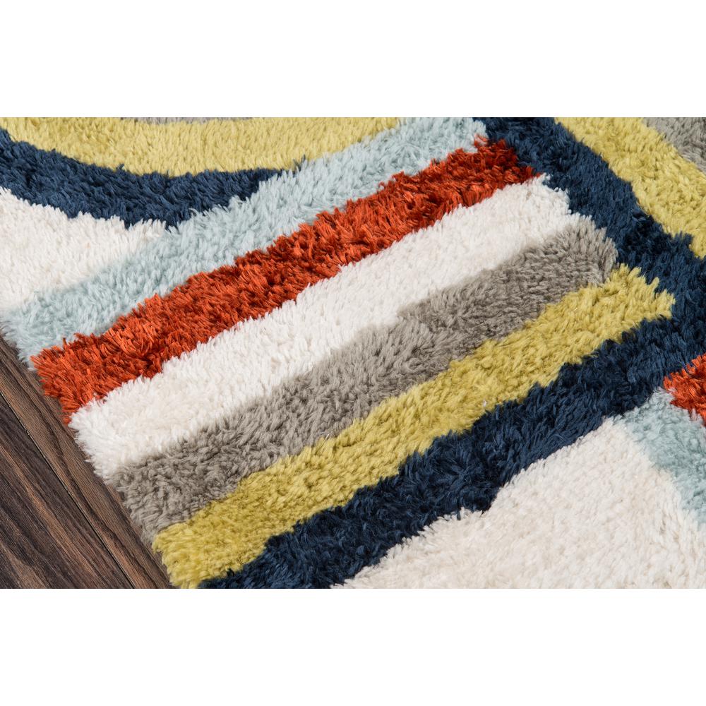 Modern Rectangle Area Rug, Multi, 7'6" X 9'6"