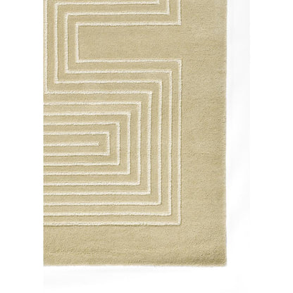 Contemporary Rectangle Area Rug, Beige, 8' X 10'